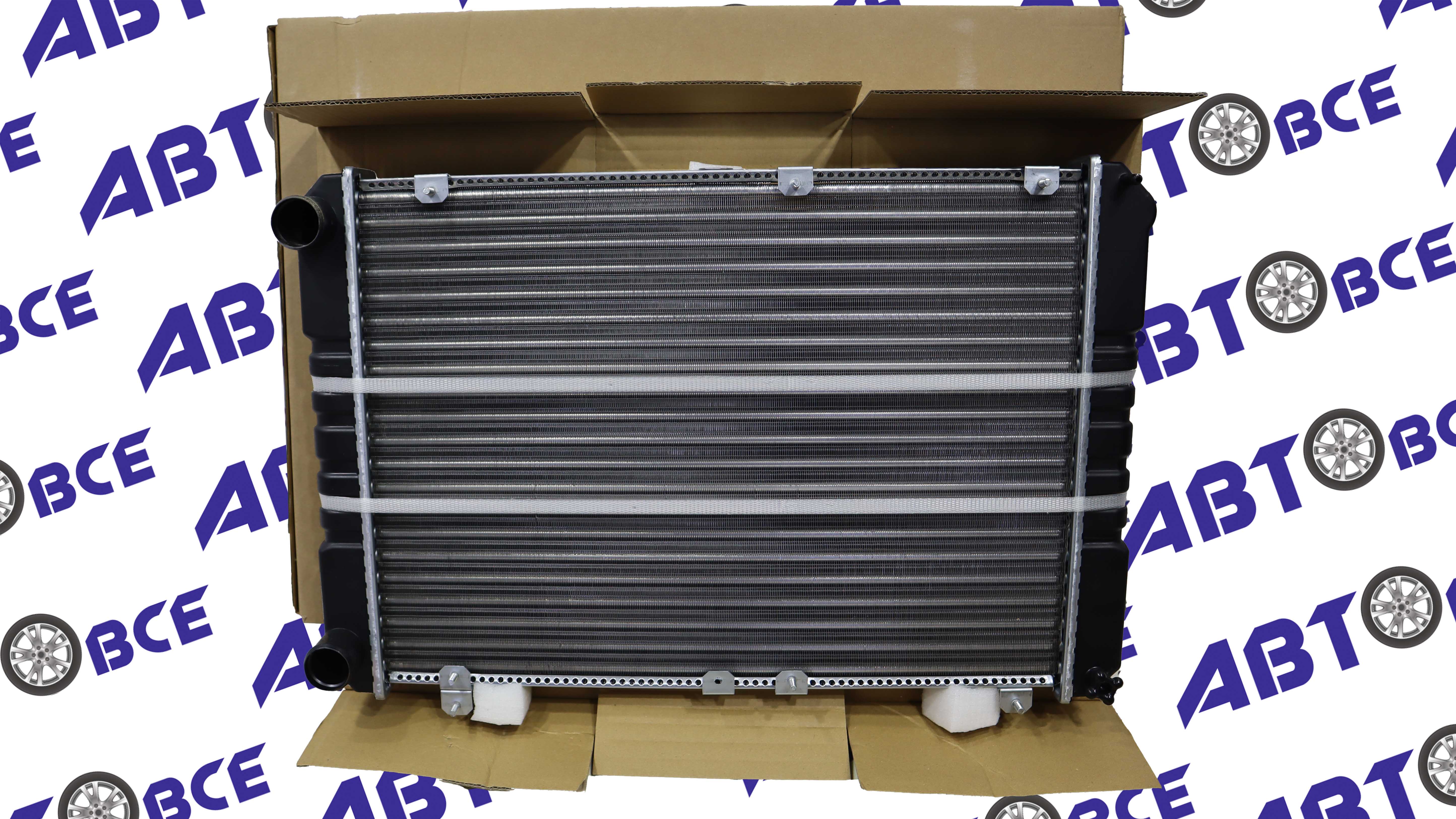 Радиатор основной (охлаждение) ГАЗ-33027 (Газель бизнес) алюминиевый ПРАМО